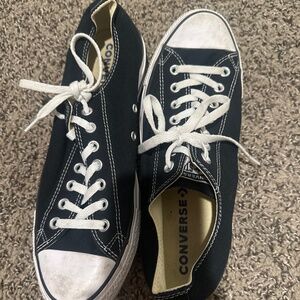 Black and white converse